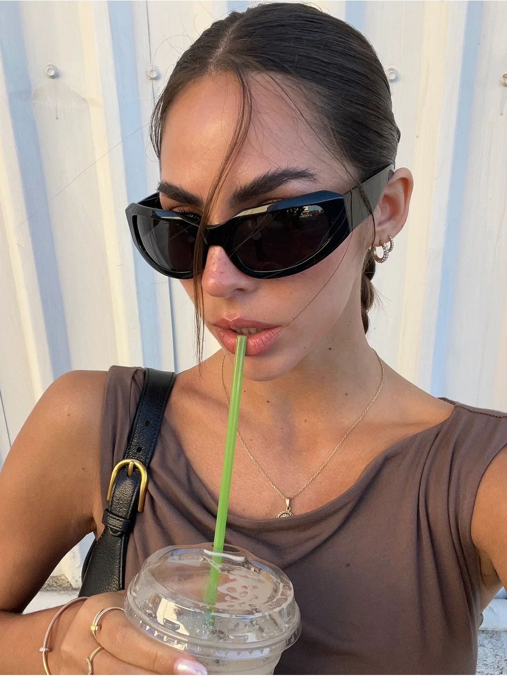 VEHLA GIA sunglasses in “Black Smoke”